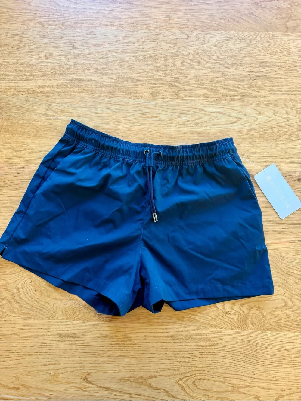 Athleta Pull On Deep Navy Blue Midday Athletic Drawstring Shorts! NEW with Tag